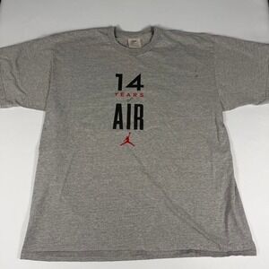 90s Vintage Men's Nike 14 years of Air T-shirt X-Large